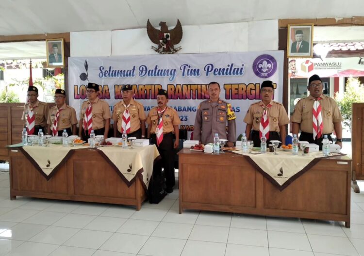 Kwarran Karanglewas Sambut Tim Penilai Kwarran Tergiat