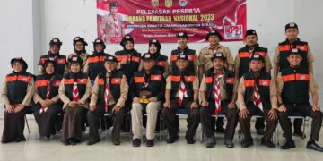 Peserta KPN Kontingan Kwartir Cabang Bekasi di lepas