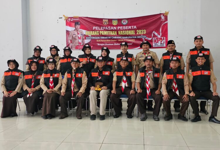 Peserta KPN Kontingan Kwartir Cabang Bekasi di lepas