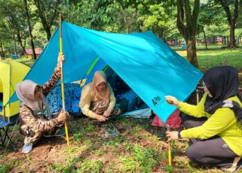 Tempat Yang Nyaman dan Datar, Pilihan Bagi Peserta KPN Mendirikan Tenda