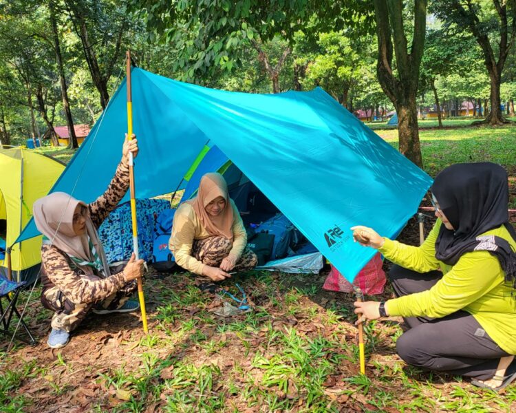 Tempat Yang Nyaman dan Datar, Pilihan Bagi Peserta KPN Mendirikan Tenda