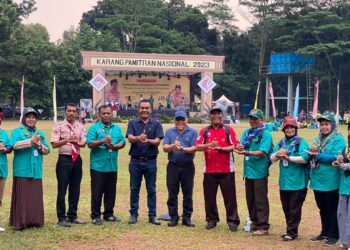 Wakil Wali Kota Sawahlunto Kunjungi Pembina Pramuka Peserta KPN di Cibubur