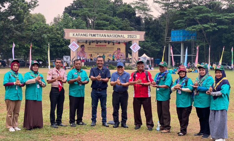 Wakil Wali Kota Sawahlunto Kunjungi Pembina Pramuka Peserta KPN di Cibubur