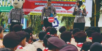 Satlantas Polres Purbalingga Selenggarakan “Kasat Lantas Mengajar” di Jambore Cabang SD/MI Kwarcab Purbalingga