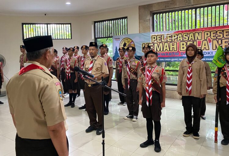 Kwarda DKI Lepas Kontingen Jakarta Ikuti Kemah Bela Negara 2023