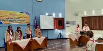 Kwarran Somagede Gelar Lomba Pramuka Garuda Berprestasi Tahun 2023