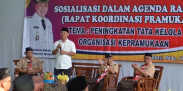 Kwarcab Kota Bekasi Tingkatkan Tata Kelola Organisasi Kepramukaan