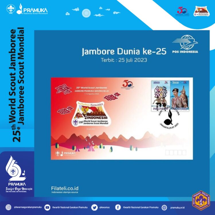 Prangko, SHP, dan Kartupos Jambore Pramuka Sedunia 2023