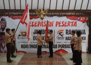 Ka Mabicab Purbalingga Lepas Kontingen Jambore Dunia dan Raimuna Nasional, Ini Pesannya