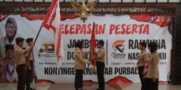 Ka Mabicab Purbalingga Lepas Kontingen Jambore Dunia dan Raimuna Nasional, Ini Pesannya