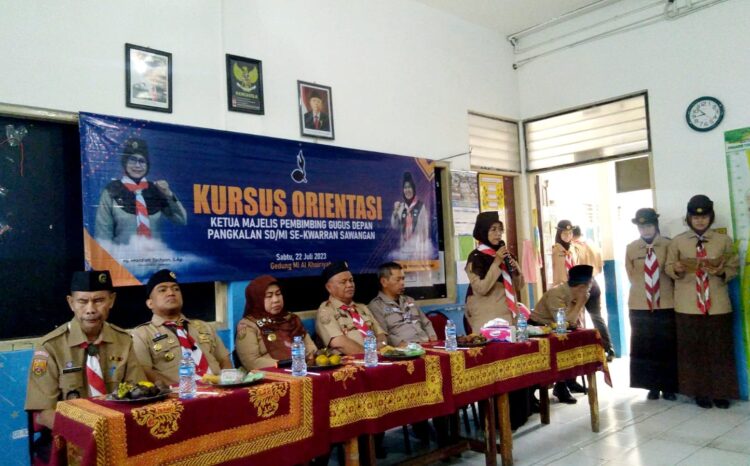 Kwarran Sawangan Gelar Kursus Orientasi Bagi Kamabigus Pangkalan Sekolah Dasar