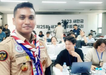 IST dari Indonesia, Memandu Wartawan Asing di Press Center WSJ Korea Selatan
