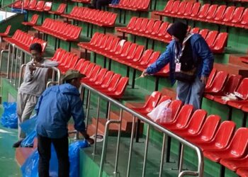 Siaran Pers:  Pramuka Indonesia Bersihkan Stadion Usai Acara