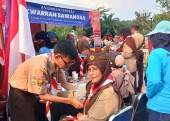 Kwarran Sawangan Ikut Meriahkan Hari Pramuka Tingkat Kwarcab Kota Depok