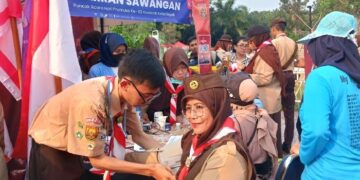 Kwarran Sawangan Ikut Meriahkan Hari Pramuka Tingkat Kwarcab Kota Depok