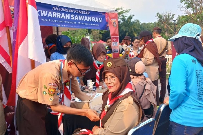 Kwarran Sawangan Ikut Meriahkan Hari Pramuka Tingkat Kwarcab Kota Depok