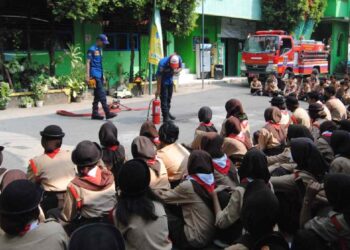Kwarran Sawangan Selenggarakan Latihan Gabungan Bagi Pramuka Penggalang