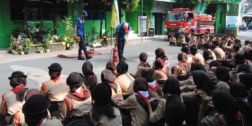 Kwarran Sawangan Selenggarakan Latihan Gabungan Bagi Pramuka Penggalang