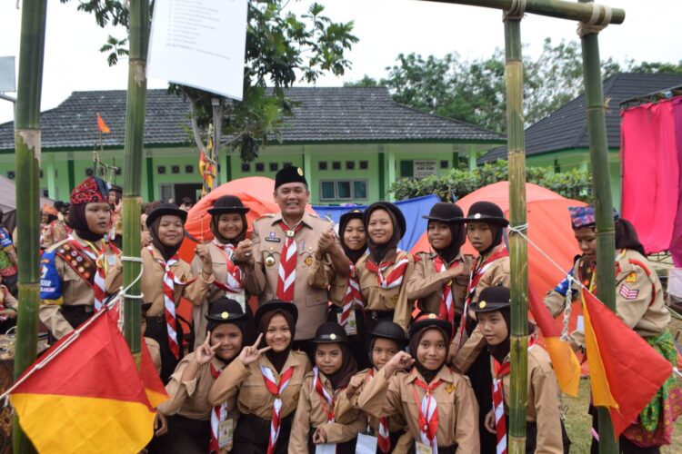 Gudep Pangkalan MTs N. 4 Sarolangun Gelar Perkemahan Terima Tamu Penggalang