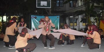 Gudep Pangkalan SMP Jati Agung Adakan Persami dan Lantik Dewan Galang