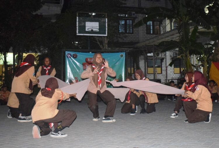 Gudep Pangkalan SMP Jati Agung Adakan Persami dan Lantik Dewan Galang