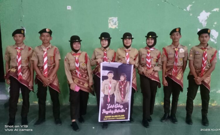 Gudep Pangkalan SMPN 1 Barebbo Ikut Lomba Galang