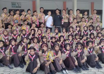 Pramuka SMAN 9 Bone dan SMAN 30 Bone Laksanakan Latihan Gabungan