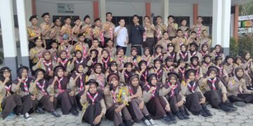 Pramuka SMAN 9 Bone dan SMAN 30 Bone Laksanakan Latihan Gabungan
