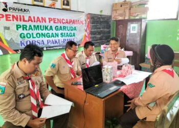Gudep Pangkalan SDN I Parijatah Wetan Gelar Seleksi Pramuka Garuda
