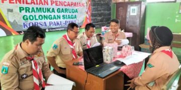 Gudep Pangkalan SDN I Parijatah Wetan Gelar Seleksi Pramuka Garuda