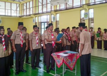 Kwarcab Batang Hari Lantik Pengurus Mabiran, Kwarran dan LPK Pemayung
