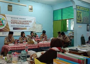Gudep Pangkalan SMPN 123 Jakarta Gelar Kursus Orientasi
