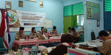 Gudep Pangkalan SMPN 123 Jakarta Gelar Kursus Orientasi