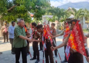 Katua Kwarcab Sigi Lepas Peserta Kemah Prestasi Pramuka