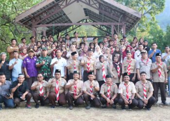 Bawaslu Pangkep Bersama Pramuka Saka Adhyasta Pemilu Gelar Kemah Pengawasan Partisipatif