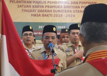 Ketua Kwarda Sumut Lantik Pengurus Mabi dan Pimpinan Saka Rintisan POM