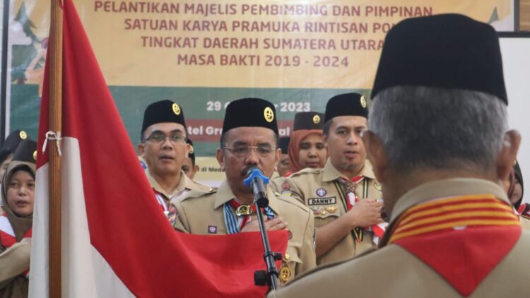 Ketua Kwarda Sumut Lantik Pengurus Mabi dan Pimpinan Saka Rintisan POM