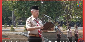 Upacara Peringatan Hari Sumpah Pemuda di Lingkungan Kwarnas