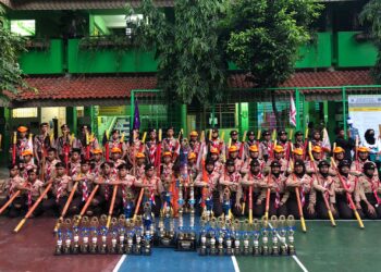 Gudep pangkalan SMPN 91 Jakarta Ikuti Lomba Adu Tangkas dan Sportifitas Regu Penggalang