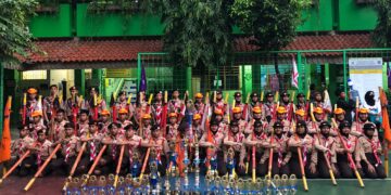 Gudep pangkalan SMPN 91 Jakarta Ikuti Lomba Adu Tangkas dan Sportifitas Regu Penggalang