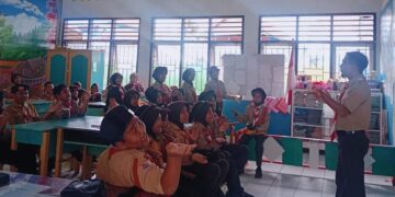 Latihan Rutin Pramuka di Pangkalan UPT SD Inpres 12/79 Lonrae
