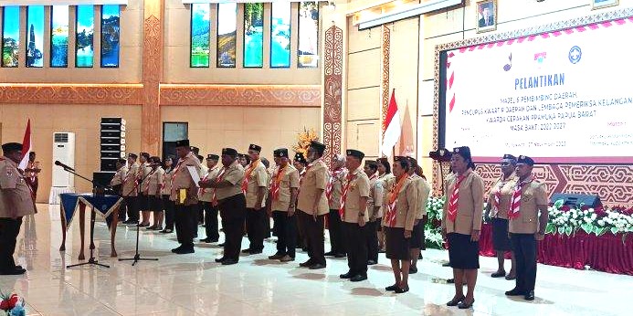 Mohamad Lakotani Resmi Jabat Ketua Kwarda Gerakan Pramuka Papua Barat