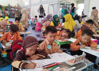 Peringati Hari Sumpah Pemuda, Kwarran Rengat Barat Gelar Lomba Mewarnai Pramuka Prasiaga