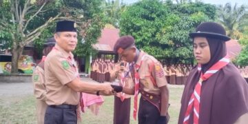 Kompetisi Ketangkasan Lomba Pionering Warnai Kemah Madrasah Swasta Kabupaten Kampar 2023