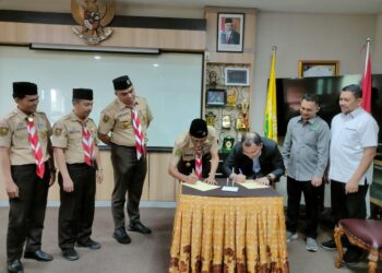 Cetak Sejarah, Kwarda Riau Tandatangani Kerjasama dengan Unilak