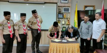 Cetak Sejarah, Kwarda Riau Tandatangani Kerjasama dengan Unilak