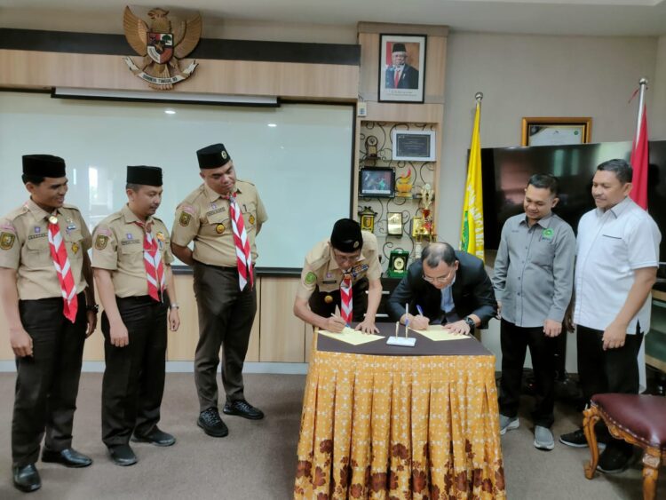 Cetak Sejarah, Kwarda Riau Tandatangani Kerjasama dengan Unilak