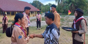 Gudep Pangkalan SMPN Satap Bai Gelar Perkajusami