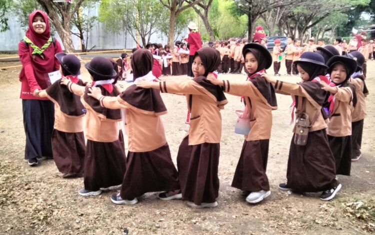 Kwarcab Bone Apresiasi Kegiatan Pra Siaga di TK Islam Terpadu Asshiddiq