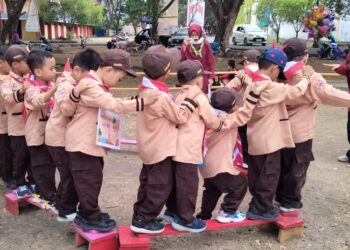 Pra Siaga TK Islam Terpadu Asshiddiq Laksanakan Gempar Gempita